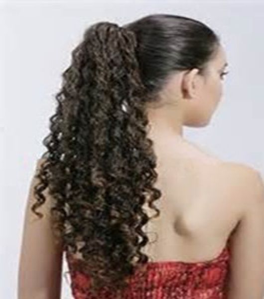 Kinky encaracolado envoltório em torno de rabos de cavalo peruca 120g clipe em cabelo humano virgem afro rabo de cavalo com cordão para mulheres negras cores aviáveis