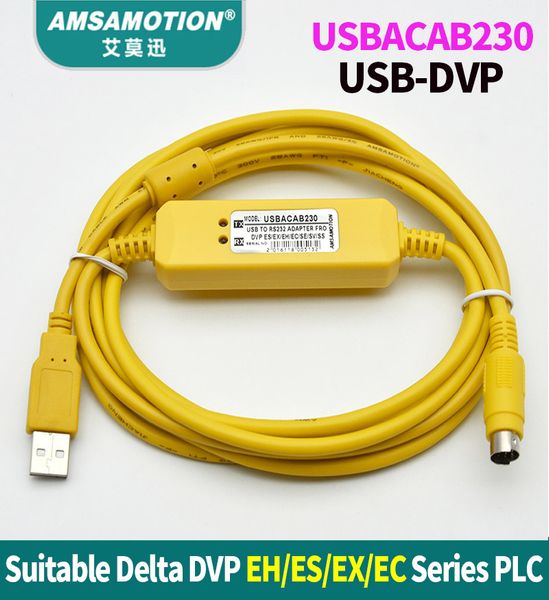 

USBACAB230 Delta PLC Programming Cable USB TO RS232 Adapter For USB-DVP ES EX EH EC SE SV SS Series Cable