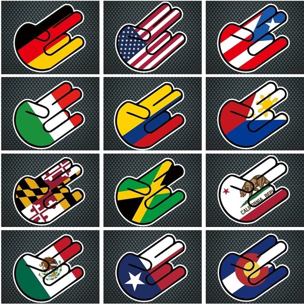 

new decorative stickers usa,germany ,maryland, jamaica, california, mexico, car sticker colorado, brazil window stickers i246