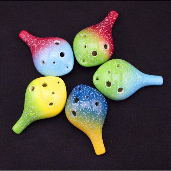 

2018 new 6-hole ocarina 6-hole alto c-tone ocarina chinese-style colorful-colored ocarina