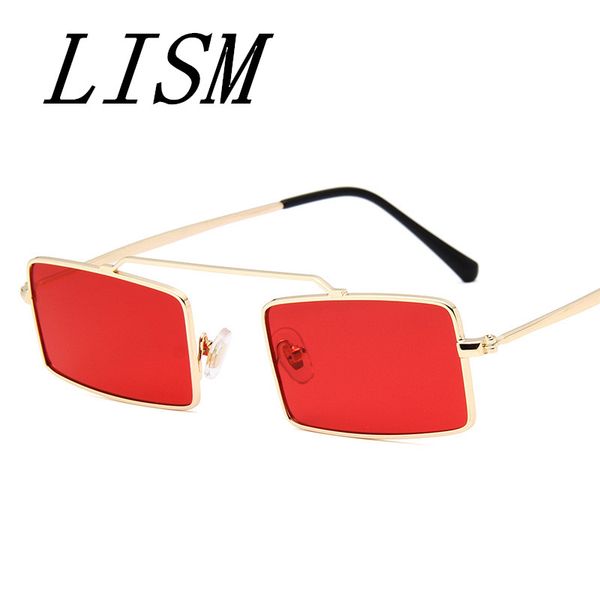 

lism 2018 new retro box sunglasses colorful marine personality small box sunglasses men men accessories, made in china, trustwor, White;black