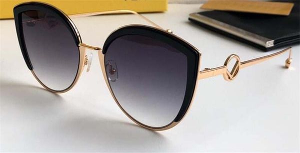 

with fashion style new 0290 cat eye designer frame elling simple quality original uv protection eyewear sunglasses 400 box, White;black