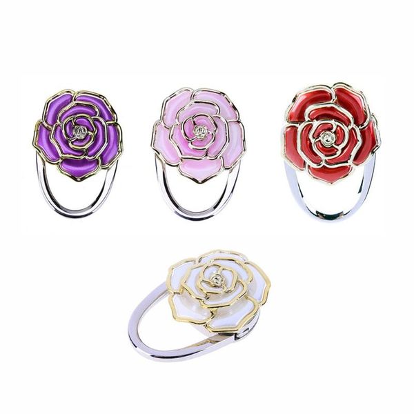 

новый крючок сумка портативный складной складной стол кошелек сумка крючок держатель вешалка сумка кристалл rhinestone украшения