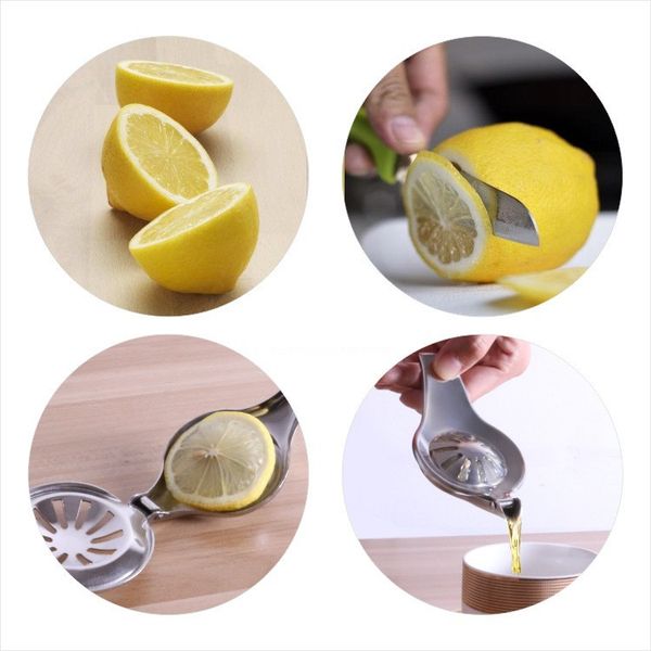 

portable kitchens stainless steel squeezer lemon squeezer wholesale light weight lime squeezer with color box packing