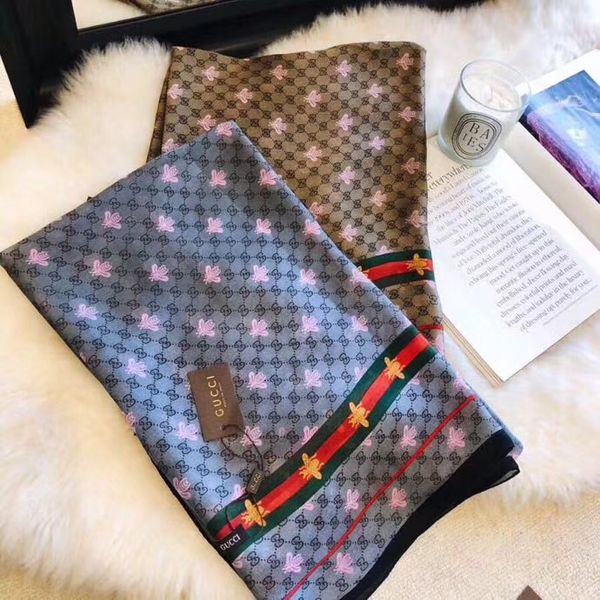 

Новые Высококачественные женские монограммные шелковые весенние и летние шарфы-