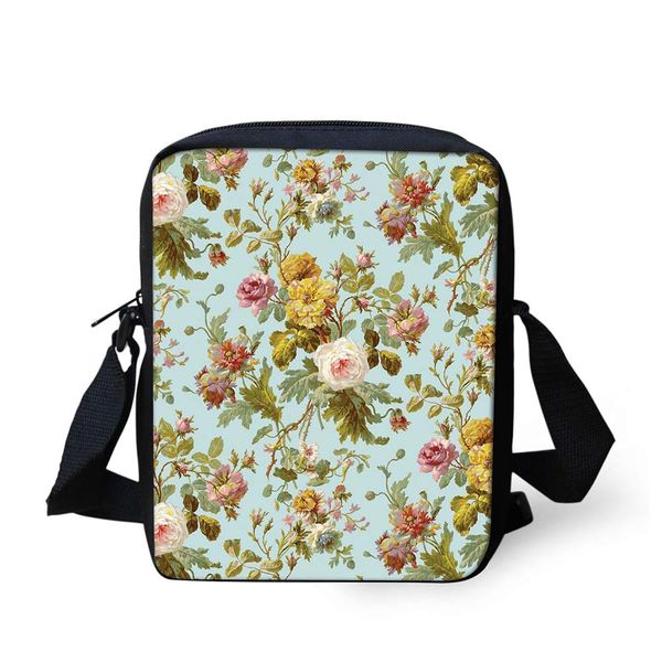 

цветочный узор печати посланник женщины школа мужчины интерьер слот карманные дети повседневная case кемпинг сумки комфорт сумка