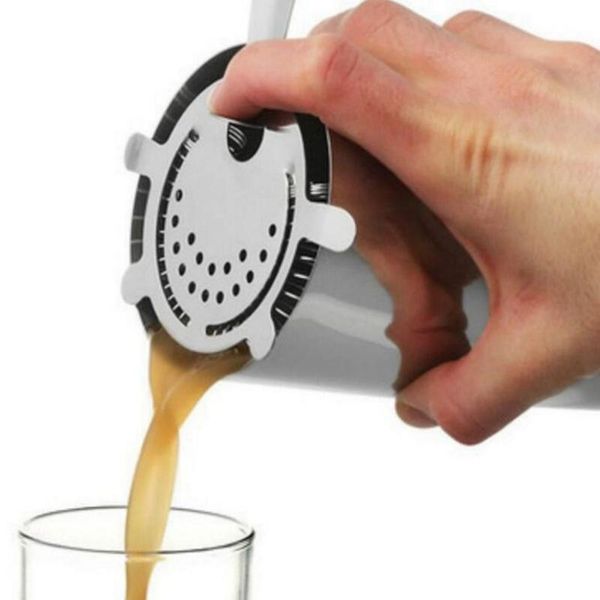 

stainless sprung bar steel strainer cocktail shaker coffee ice filter tea strainers residual juice colander filters bars tool
