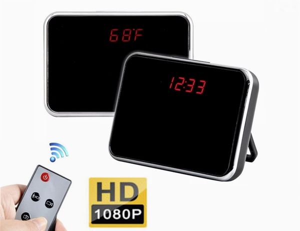 

Hd mini alarm clock camera 1080p digital mirror clock camera ecurity mini dvr with motion detection remote control nanny cam mini dv