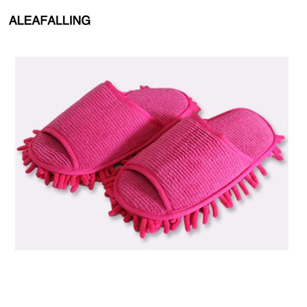 

aleafalling women slipper indoor convenient soft lazy mopping girl's shoes lady's housework fleece open toe lazy slippers t87, Black