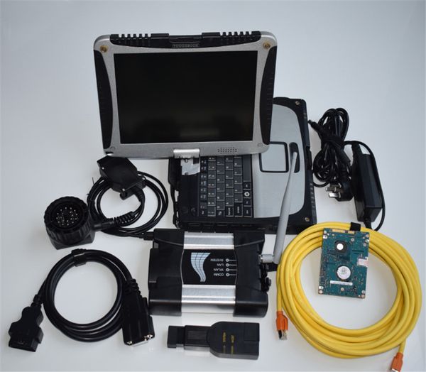 Auto Diagnose-Tool für BMW WiFi ICOM Nächste Offline-Programmierung mit 1 TB HDD Neueste S0FT-Ware V05.2024 Super verwendeter Laptop CF19 4G 3in1 Ready to Work