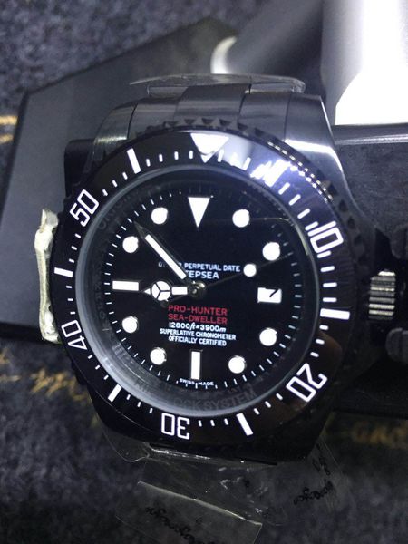 

AAA Топ продажи мужские часы высокого качества сапфир зеркало черная нержавеющая сталь кнопки кнопки мужские наручные часы