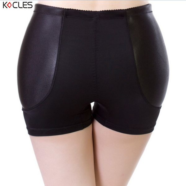 

women's fixed padded fake hip control panties traceless leggings anti emptied knickers underpants increased plump hip shapers, Black;white