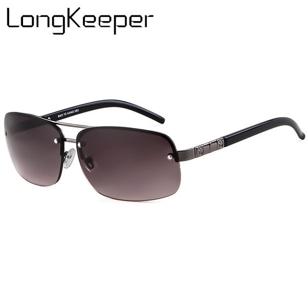 

brand design square rimless sunglasses fashion men driving driver sun glasses goggle for male eyewear gafas uv400 shades, White;black