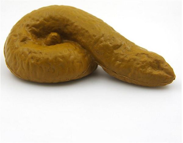 

100pcs funny practical joke fake sticky dog poo poop turd dirt crap doo gag parody halloween gifts y195