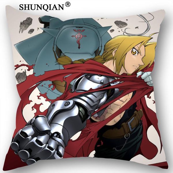 

new fullmetal alchemist pillowcase wedding decorative pillow case customize gift for pillow cover 35x35cm,40x40cm(one sides