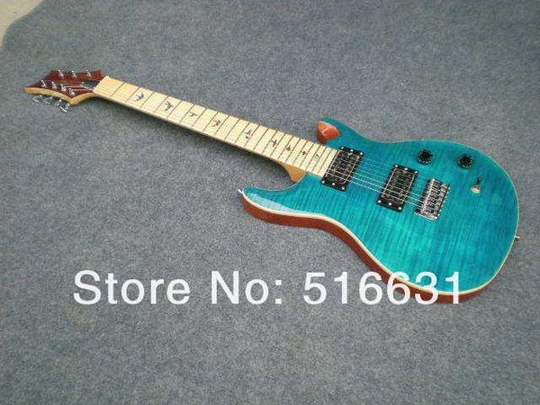 Blue Burst Bird Griffbrett E-Gitarre