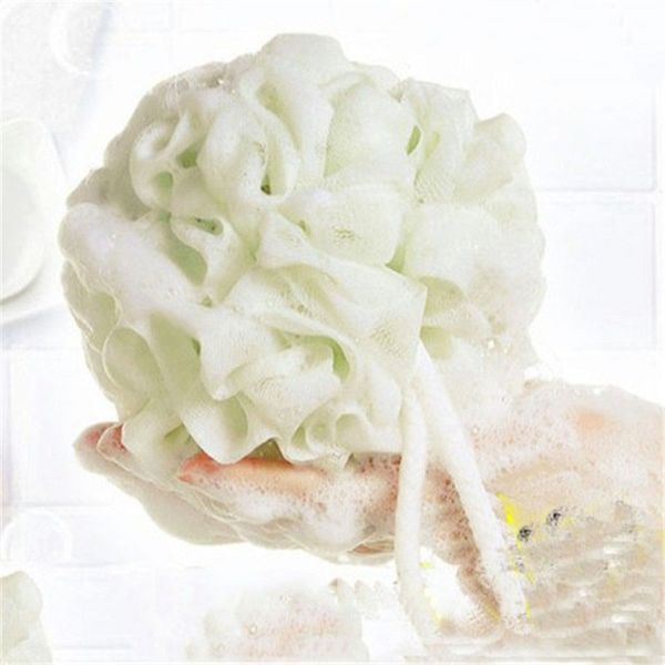 

large size solid body bath balls super flower bath ball rich bubbles body flower brush wash scrubber mesh soft puff