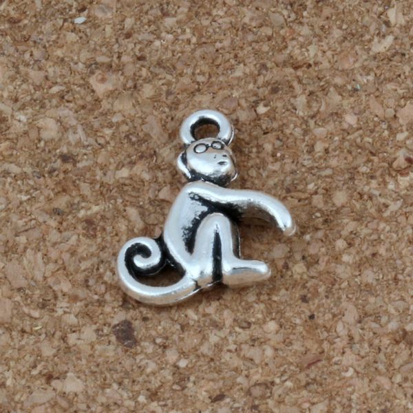 

микрофон симпатичные обезьяна шарм подвеска 100 шт. / лот горячие продать античное серебро ювелирные изделия сплава diy 13 * 15.5 мм a-209, Bronze;silver