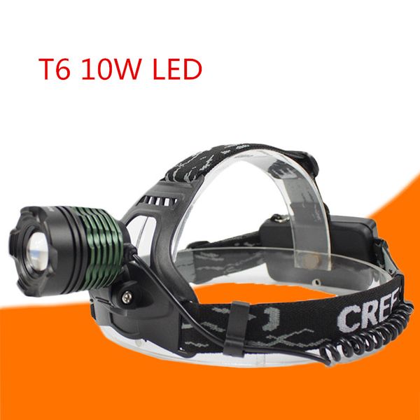 

led headlamp aluminum 8000lm t6 zoom led headlight head flashlight adjustable head lamp 18650 battery front rechargeable torch outdoor light