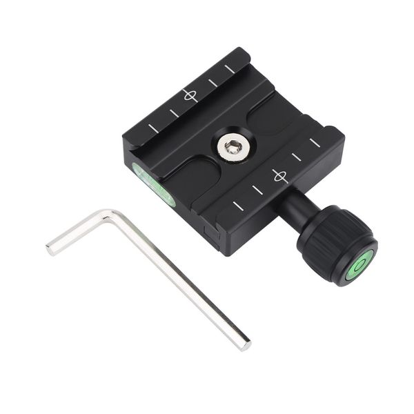 Freeshipping schwarze Metallklemme für Schnellwechselplatte für Arca-Swiss Stativ-Kugelkopf-Kamera-Schnellwechselplatten-Zubehör