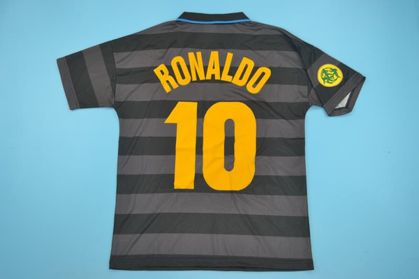 

98 vintage calcio maglia 1998 inter retro ronaldo occer jer ey cla ic milan football hirt maillot de foot cami eta