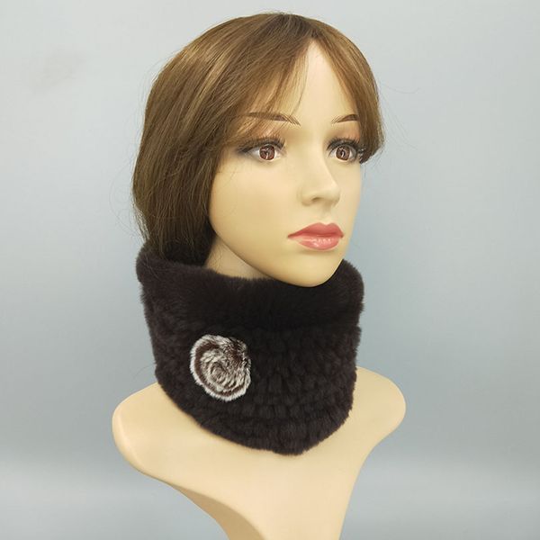 Real Rabbit Hair Scarf Women Scarves Headband Natural Rex Rabbit