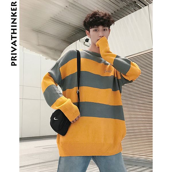 

men striped sweater 2018 mens men designer knitted sweater pullover male cotton harajuku winter pullover sweaters, White;black
