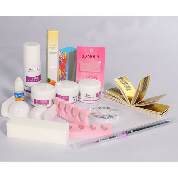 

2015 design acrylic nail art tip kit manicure set ing