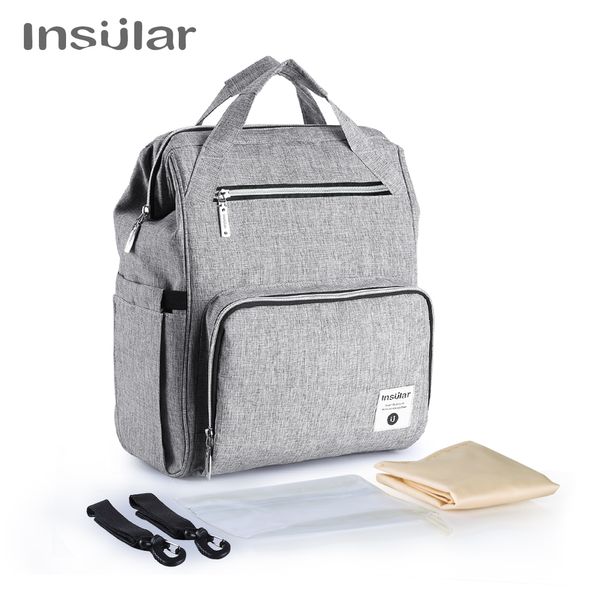 

insular diaper bag mummy maternity nappy bags for baby stroller bag large capacity travel backpack nursing for baby care p90