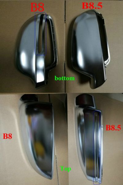 Audi A5 RS5 A4 RS4 Matt chrome Rear view side wing mirror covers caps 2010-2016