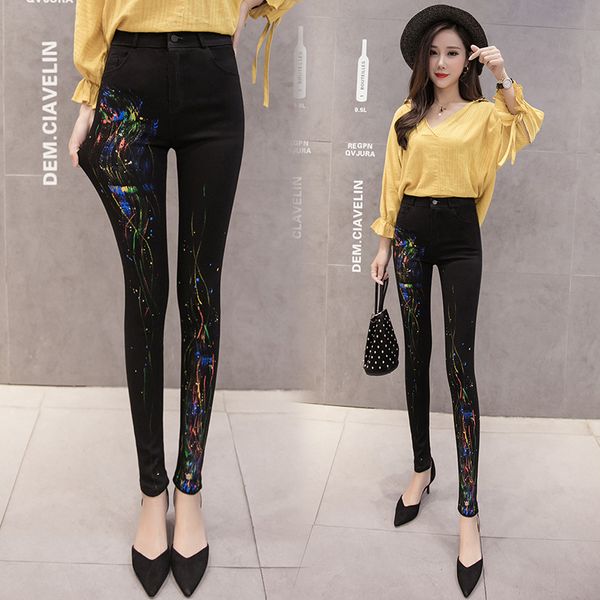 

2018 вена мода нова лино гѬаии еѬнй Ѭей джин ноги бѬки бѬки, Blue