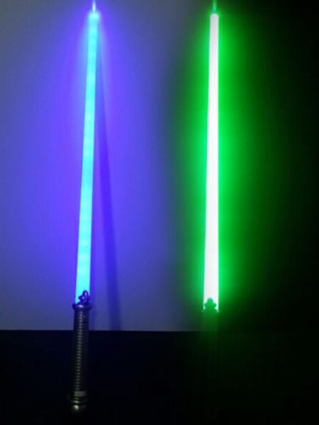 

dhl led light sword cosplay props red green blue lightsaber toy flashing lightstick light laser sword christmas kids toys gift