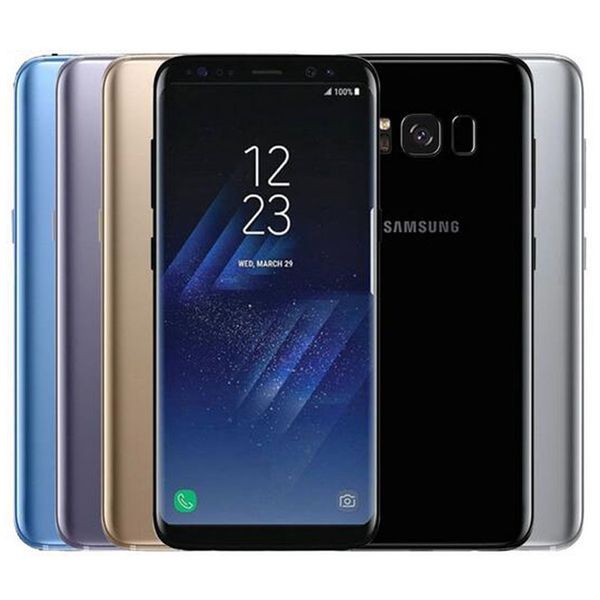

Оригинал Восстановленное Samsung Galaxy S8 G950F G950U 5.8 дюймов Octa Core 4 ГБ RAM 64 ГБ ROM 12MP 3000 мАч 4 Г LTE Смартфон Бесплатно DHL 10 шт
