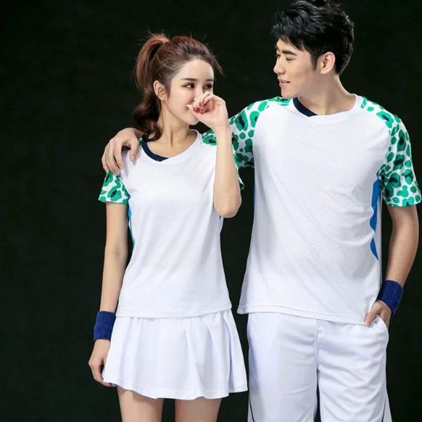 

new 2018 badminton shirt men /women , sports badminton t-shirt ,table tennis shirts , tennis wear shirt boys girls badminton jersey clothes, White;black