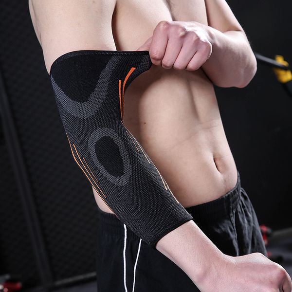 

2 pcs elastic sports wristband knee warmth thickening knit protection knee sports protective gear elbow elbow sleeve support brace knee pads, Black;gray