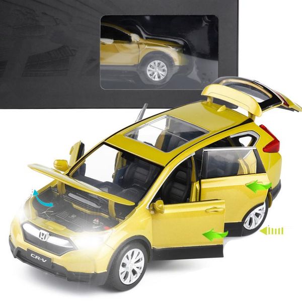 

1:32 HONDA CRV сплава вытяните назад модель автомобиля литой металл игрушечных транспо