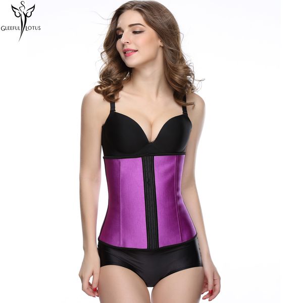

women girdles slimming sheath body shaper latex waist cincher belly waist trainer corsets slimming shapewear rubber corset, Black;white