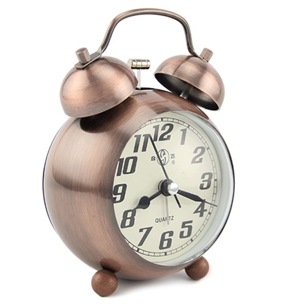 2019 New Twin Bell Alarm Clock Backlight Silent Desk Bed Cute Twin Bell Alarm Clock Backlight Silent