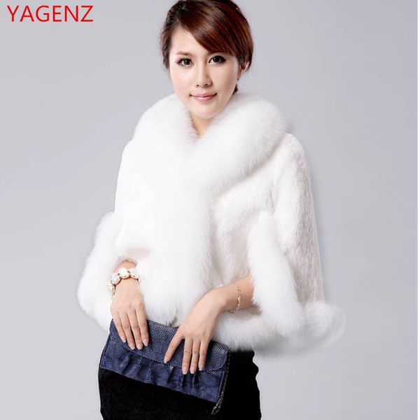 

fashion man-made coat new autumn winter warm fur coat short shawl artificial fur womens capes and ponchos 3xl1861, Black