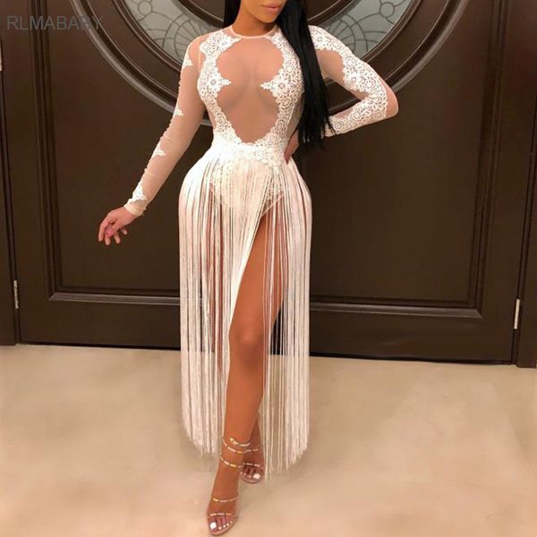 

rlmababy black tassel high waist skirts night club party maxi skirt fashion summer beach white women skirt long skirts