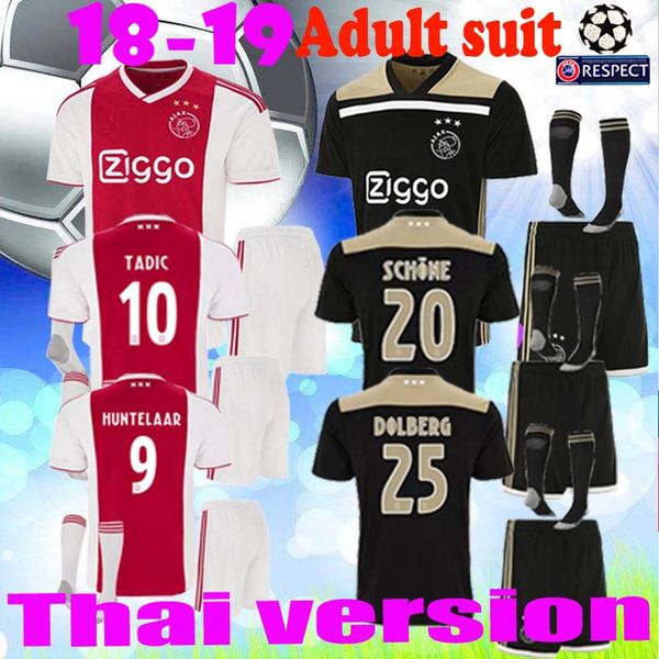 

Thailand quality ajax uit occer jer ey dolberg huntelaar ziyech nouri jer ey 18 19 football kit occer hirt cami eta de futbol