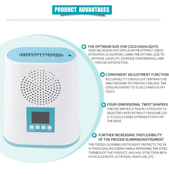 

portabl cryo vacuum cavitation slimming system weight loss home use cooling fat e machine