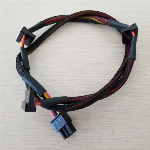 

Modular PSU 6Pin to 3 Port SATA Power Cable 18AWG Wire 80cm for NP TP ECO Series