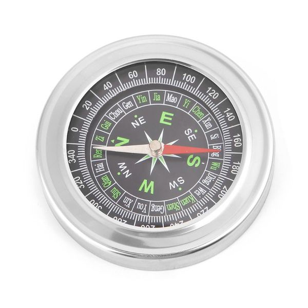 

stainless steel compass outdoor camping hiking pocket portable navigation tool