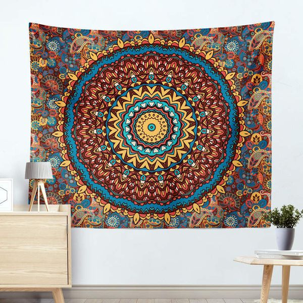 

home textile blanket mandala pastoral style colored plaid blankets household bedroom supplies decorations