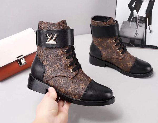 

New lady women world tour de ert boot women boot platform boot pace hip ankle boot flamingo medal martin boot, Black