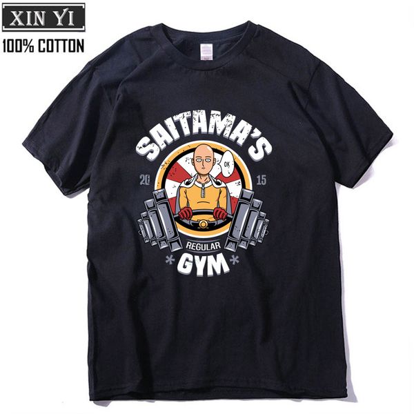 

Смешные старинные манга один удар человек футболка мужчины Сайтама аниме топы фу
