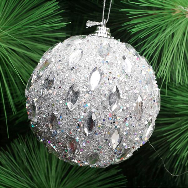

new glitter christmas decorative ball 8cm 1pc christmas balls for tree ornament decoration xmas decoration balls 30