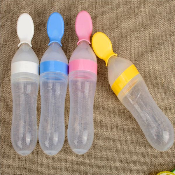 2020 New Infant Baby Silicone Feeding Bottles Squeeze Children S