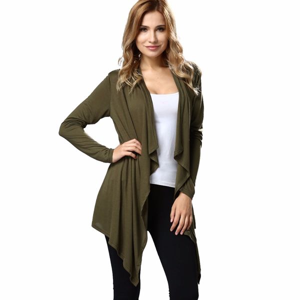 

new women's sweater cardigan open stitch black army green rose red for spring autumn women clothing, White;black